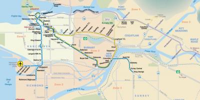 Vancouver metro kaart