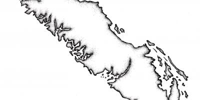 Kaart van vancouver island overzicht