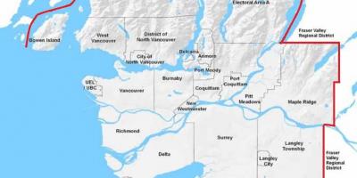 Vancouver buis kaart