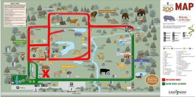 Kaart van vancouver dierentuin