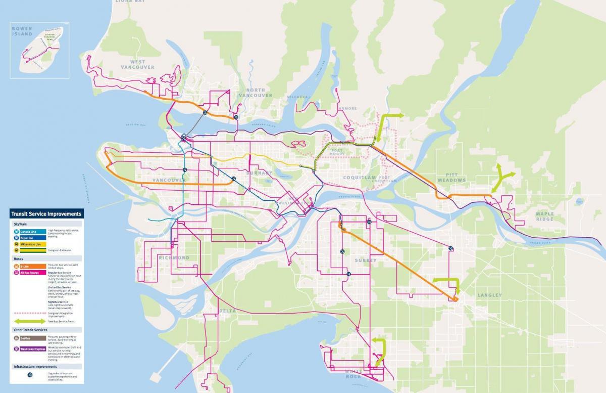 vancouver transit system kaart