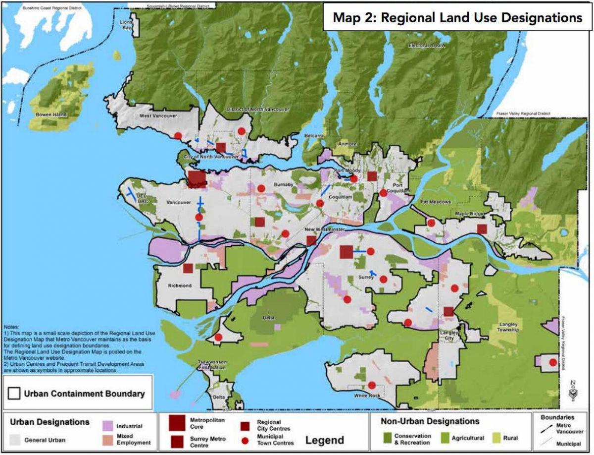greater vancouver regional district kaart